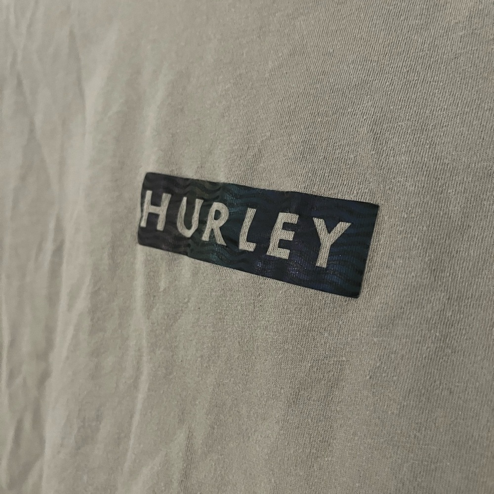 Hurley Men’s Olive Green Short Sleeve Crewneck T-Shirt Size Large - Picture 3 of 6